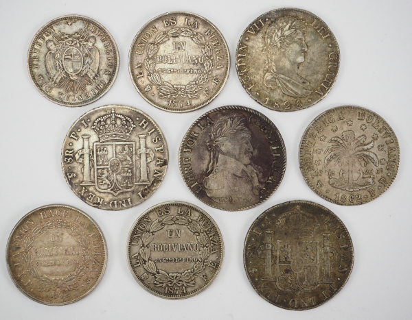 Bolivien: Sammlung Silbermünzen. - Image 2 of 2