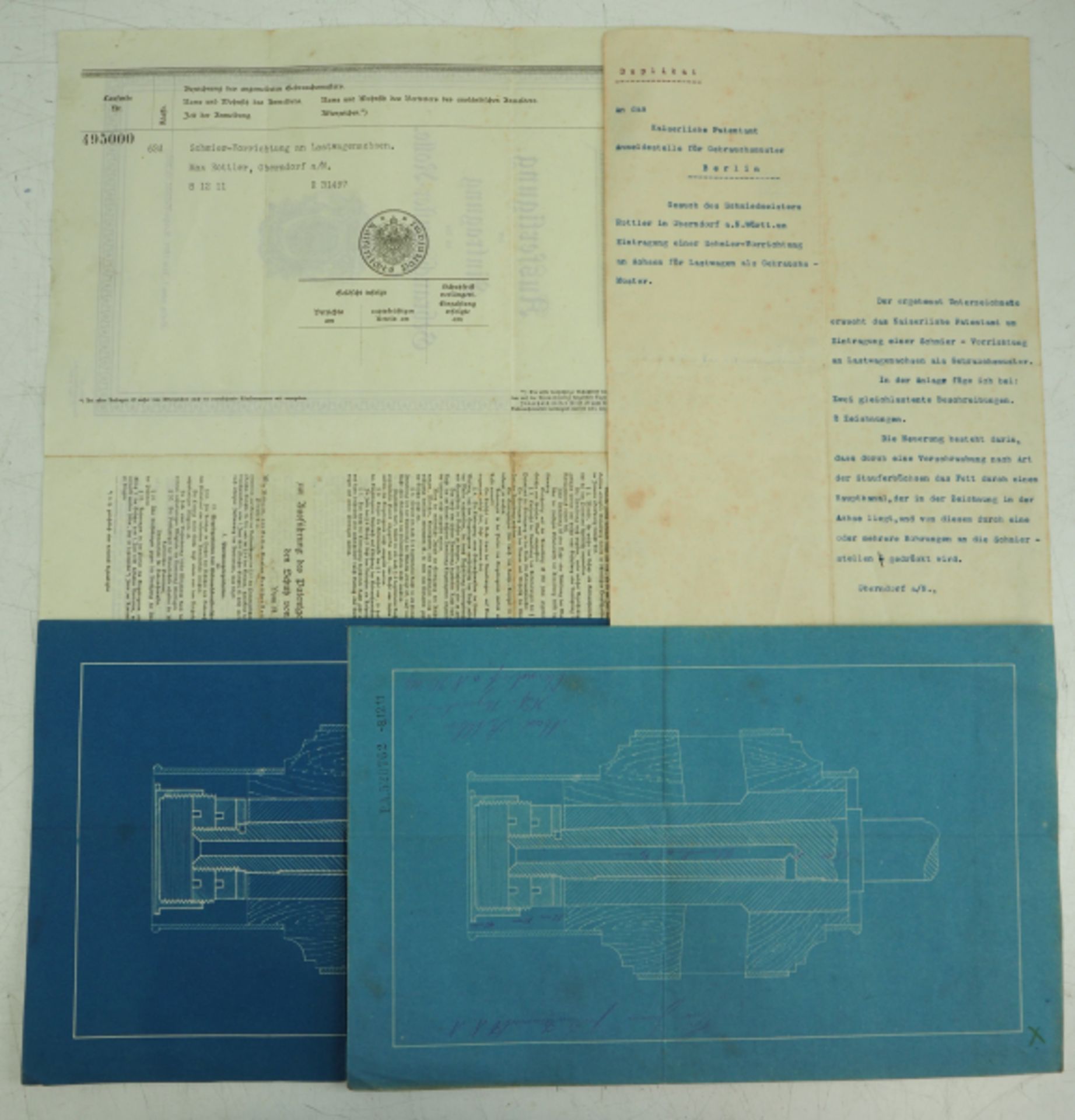 Gebrauchsmuster Patent - LKW Schmier-Vorrichtung für Achsen. - Bild 2 aus 2