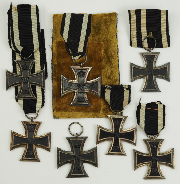 Preussen: Eisernes Kreuz, 1914, 2. Klasse - 7 Exemplare.