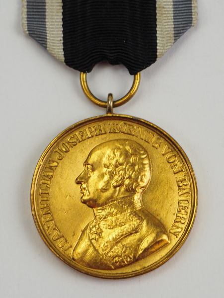 Bayern: Goldene Militär-Verdienst- / Tapferkeits-Medaille, Max Joseph I., 2. Typ (1871-1918) -
