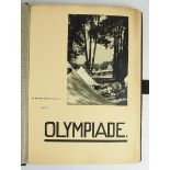 Fotoalbum der Olymipischen Spiele 1936 eines Angehörigen des 1. Badischen Schwimmclub.