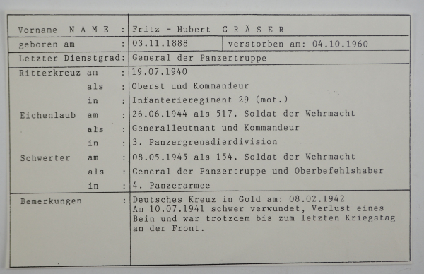 Gräser, Fritz-Hubert. - Image 3 of 3