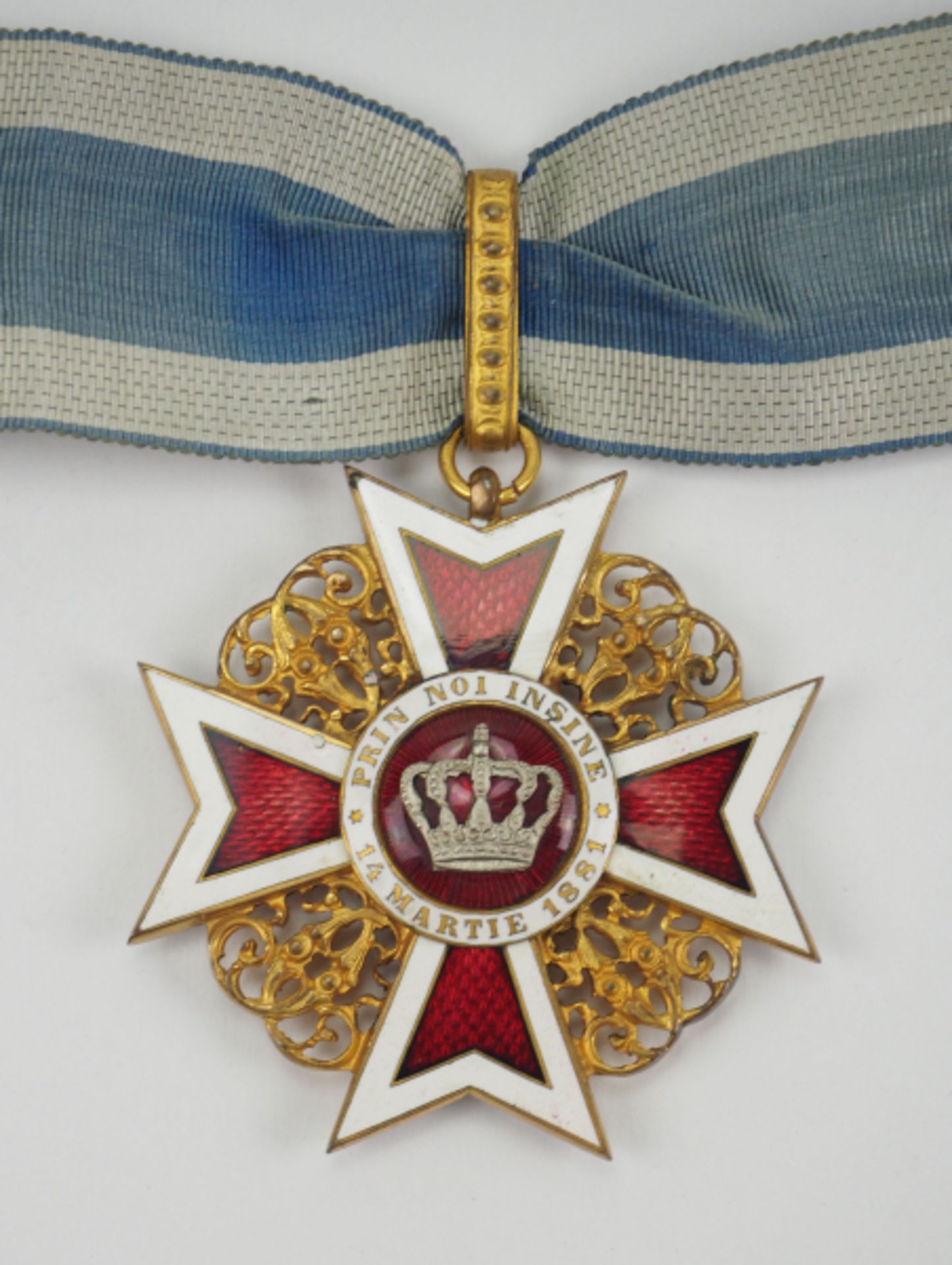 Rumänien : Orden der Krone von Rumänien, 1. Modell (1881-1932), Komturkreuz.