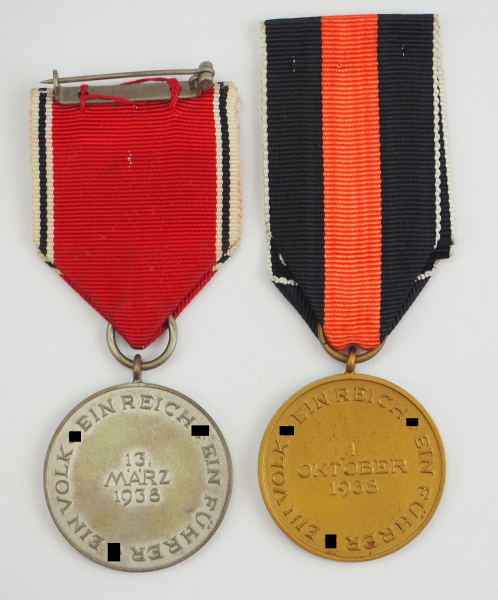 Medaille zur Erinnerung an den 13. März und 1. Oktober 1938. - Image 2 of 2