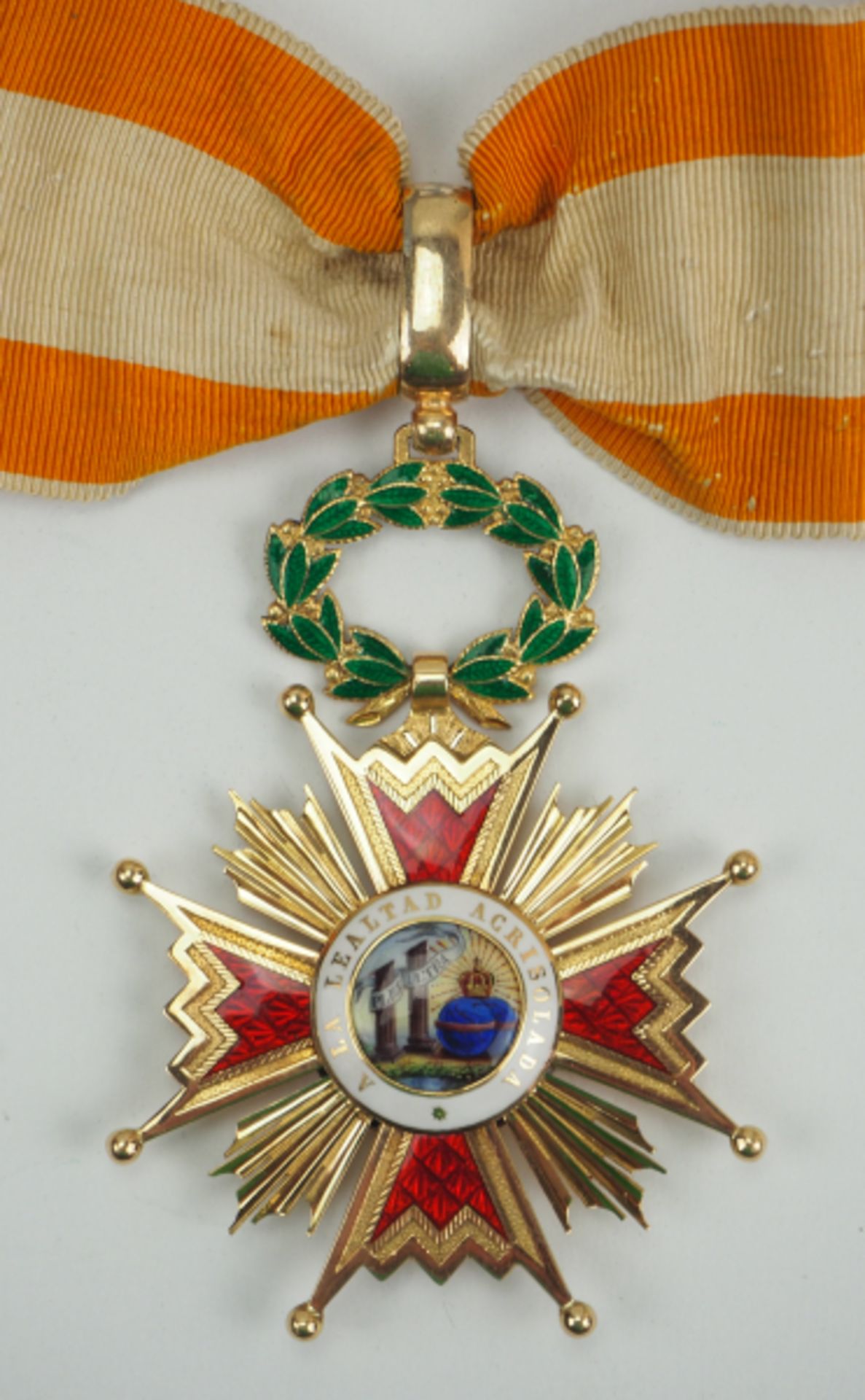 Spanien: Orden Isabella der Katholischen, 3. Modell (1875-1931), Komtur Kreuz.
