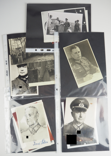 Ritterkreuzträger und Generalität - Sammlung Fotos und Autographen - Teil 7.Diverse, teils mehrere