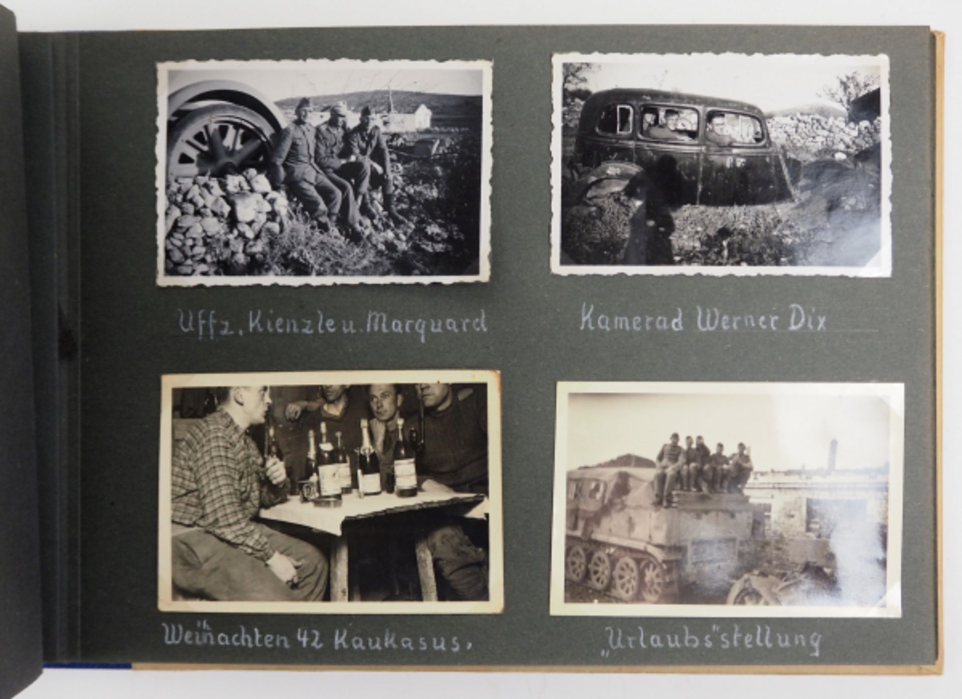 Wehrmacht: Fotoalbum eines Angehörigen der s.s.Artillerie-Abteilung 607.Kartonageeinband, 74 - Image 3 of 8