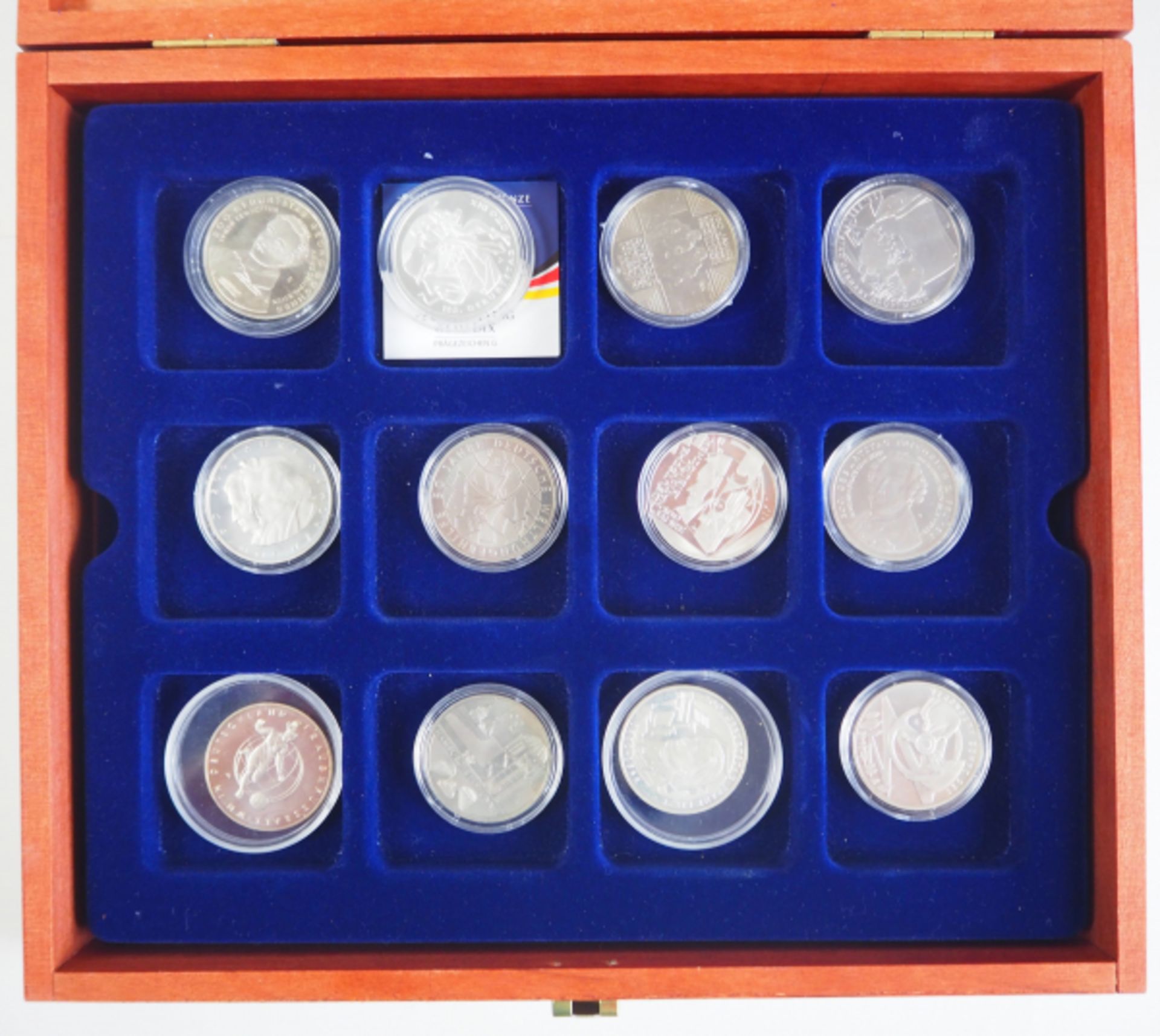 Deutschland: Sammlung 10 Euro Denkmünzen.Diverse, je in Kapsel, in Holz-Kassette.Zustand: II - Bild 3 aus 4