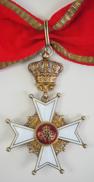 Baden: Großherzoglicher Orden Berthold des Ersten, Komturkreuz.Silber vergoldet, teilweise - Image 3 of 4