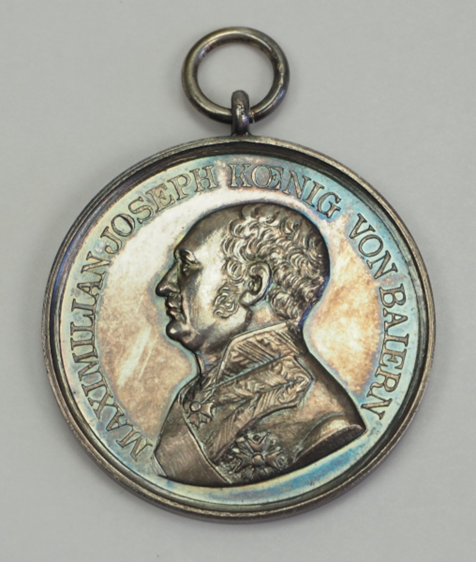 Bayern: Militärverdienstmedaille, Max Joseph I., in Silber.Silber, geprägt, ohne