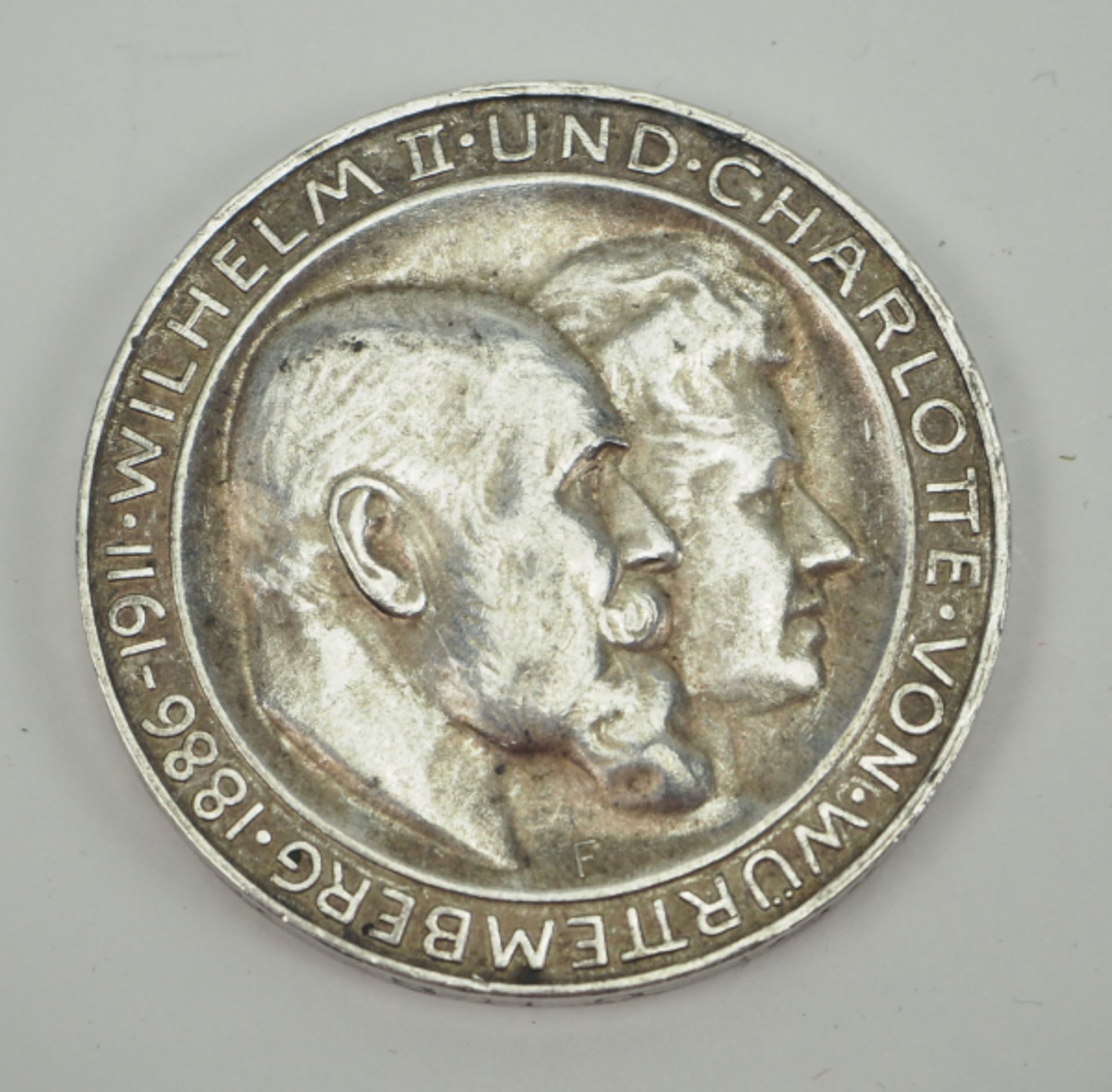 Württemberg: Wilhelm II., 3 Mark - 1911 F. Silber. Zustand: I-II