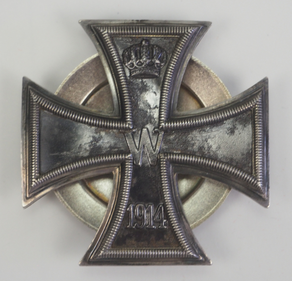 Preussen: Eisernes Kreuz, 1914, 1. Klasse - SILBER Schraubscheibe.Geschwärzter Eisenkern, - Image 4 of 4