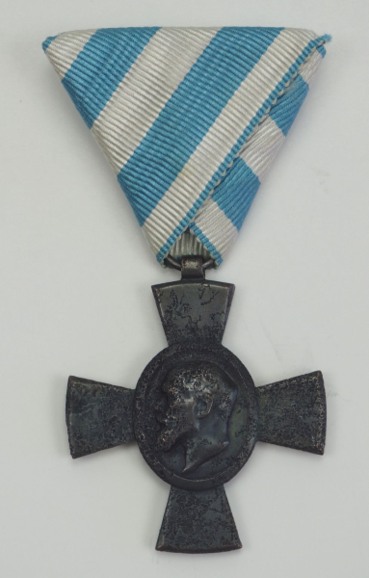 Bayern: Jubiläumskreuz für das K.u.K. (ungarische) Infanterie Rgt. Nr. 62 (1918).Geschwärztes Eisen,