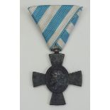 Bayern: Jubiläumskreuz für das K.u.K. (ungarische) Infanterie Rgt. Nr. 62 (1918).Geschwärztes Eisen,