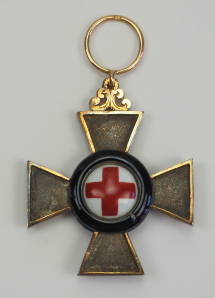 Bayern: Verdienstkreuz für die Jahre 1870/71.Silber, der Rahmen sowie Agraffe und Ring in Gold,