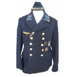 Kriegsmarine: Uniformnachlass eines Bootsmannsmaat des "Kreuzer Köln".1.) Uniformjacke: Blaues Tuch,