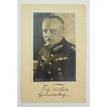 Fritsch, Werner von.(1880-1939). Generaloberst und Oberbefehlshaber des Heeres, Hoffmann PK mit