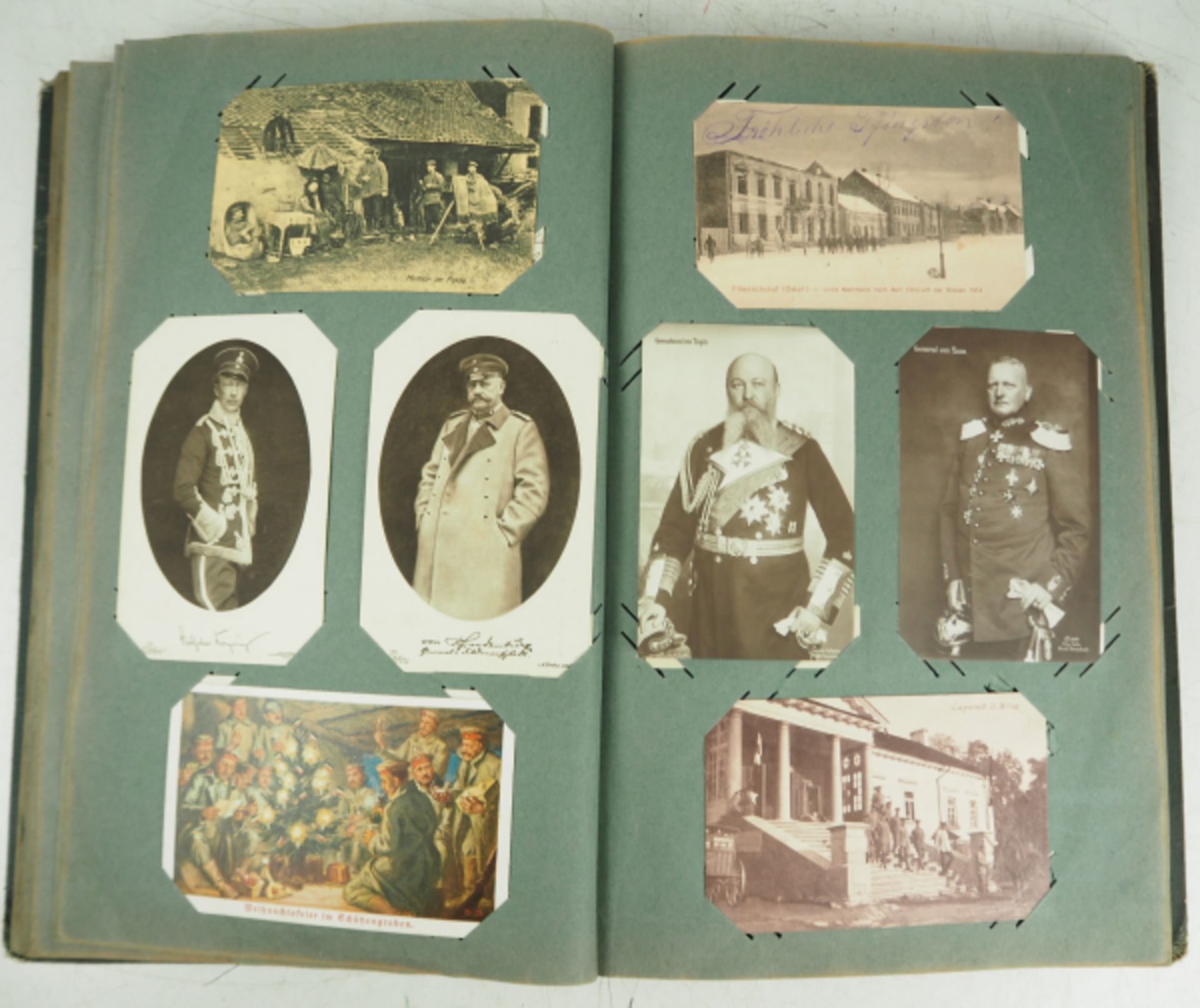 1. Weltkrieg: Postkartenalbum.Hochformatiges PK-Album, 308 Karten, Motive: Kaiserfamilie, Herrscher, - Image 3 of 4