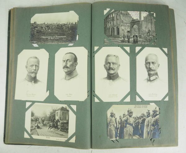 1. Weltkrieg: Postkartenalbum.Hochformatiges PK-Album, 308 Karten, Motive: Kaiserfamilie, Herrscher, - Image 2 of 4