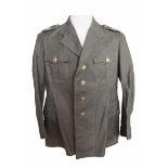 Kriegsmarine: Uniformjacke für Mannschaften der Küstenartillerie.Olivgrünes Tuch, goldene