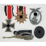 Nachlass eines Flaksoldaten der Luftwaffe.1.) Eisernes Kreuz, 1939, 2. Klasse, 2.)