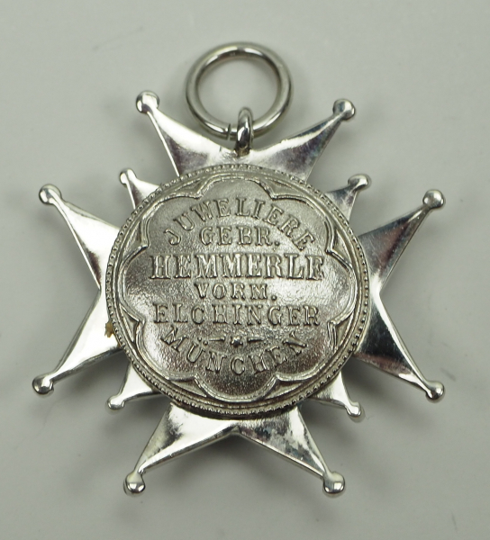 Bayern: Hausritterorden vom Heiligen Georg, Bruststern Miniatur.Silber, teilweise emailliert, das - Image 3 of 3