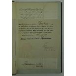 Hannover: Dokumentennachlass eines Oberhauptmann zu Oberholz - Veteran des Krieges 1813.Statuten des