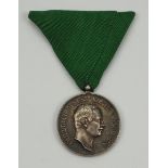 Sachsen: Medaille für Treue in der Arbeit, Friedrich August III. (1905-1918).Silber, am