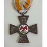 Preussen: Roter Adler Orden, 3. Modell (1854-1885), 4. Klasse.Silbernes Kreuz, glatte Arme, das fein