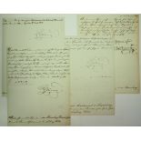 Preussen: Königliche Handschreiben des General der Infanterie Adolph von Rosenberg-Gruszczynski.Vier