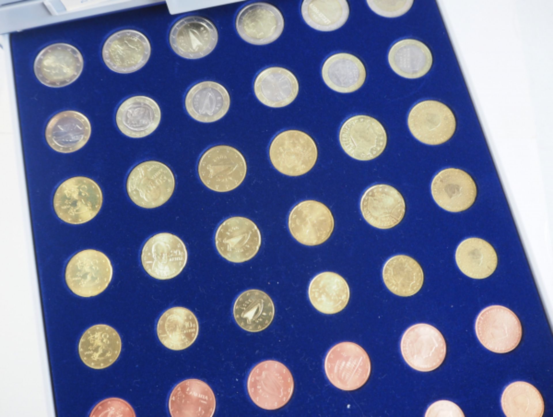 Euro: Sammlung Umlauf-Kleinmünzen.Mehrere Beba-Schuber voll.Zustand: II - Image 3 of 4