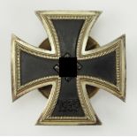 Eisernes Kreuz, 1939, 1. Klasse, an Schraubscheibe - L/16.Geschwärzter Eisenkern, silberne Zarge,