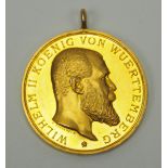 Württemberg: Militär-Verdienstmedaille, Wilhelm II., Gold - 333.Gold, Stempelschneidersignatur K.