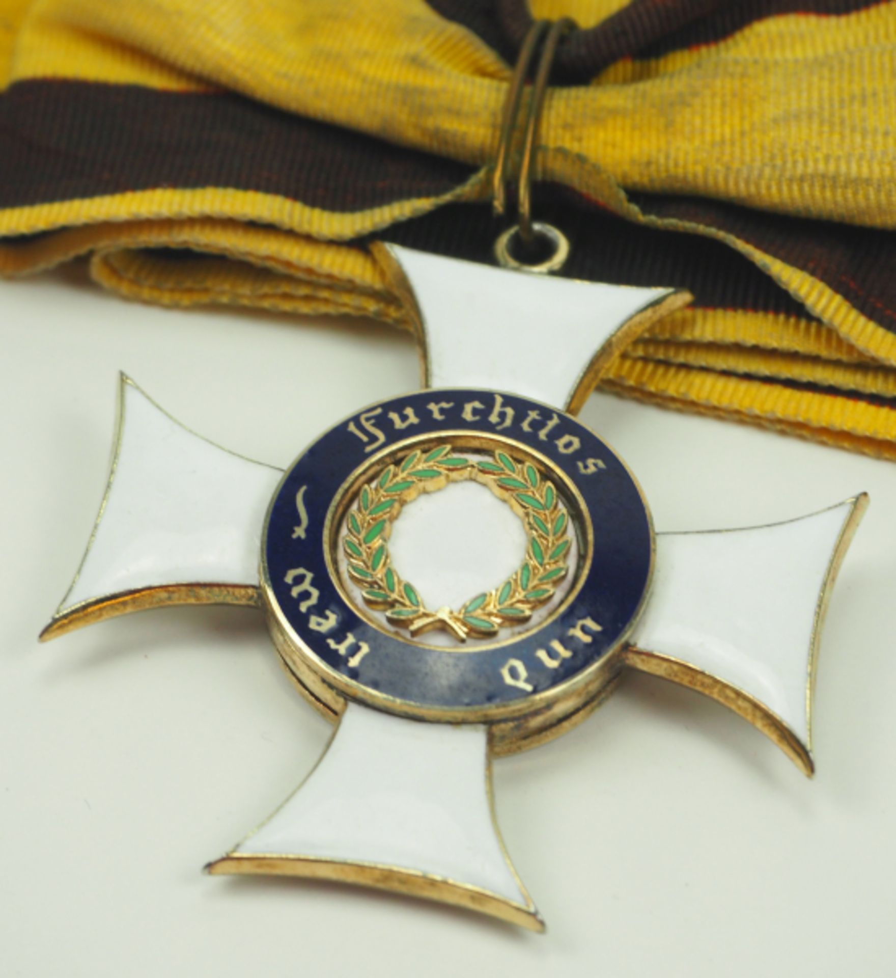 Württemberg: Militär-Verdienst-Orden, Komturkreuz.Silber, teilweise vergoldet und emailliert, - Bild 2 aus 3