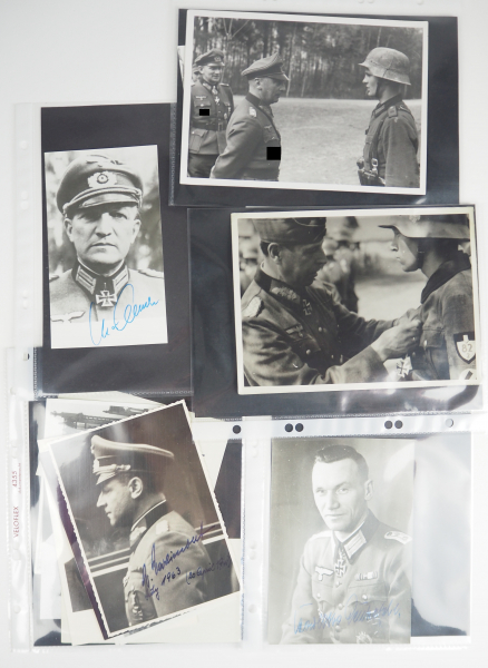 Ritterkreuzträger und Generalität - Sammlung Fotos und Autographen - Teil 8.Diverse, teils mehrere