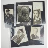 Ritterkreuzträger und Generalität - Sammlung Fotos und Autographen - Teil 1.Diverse, teils mehrere