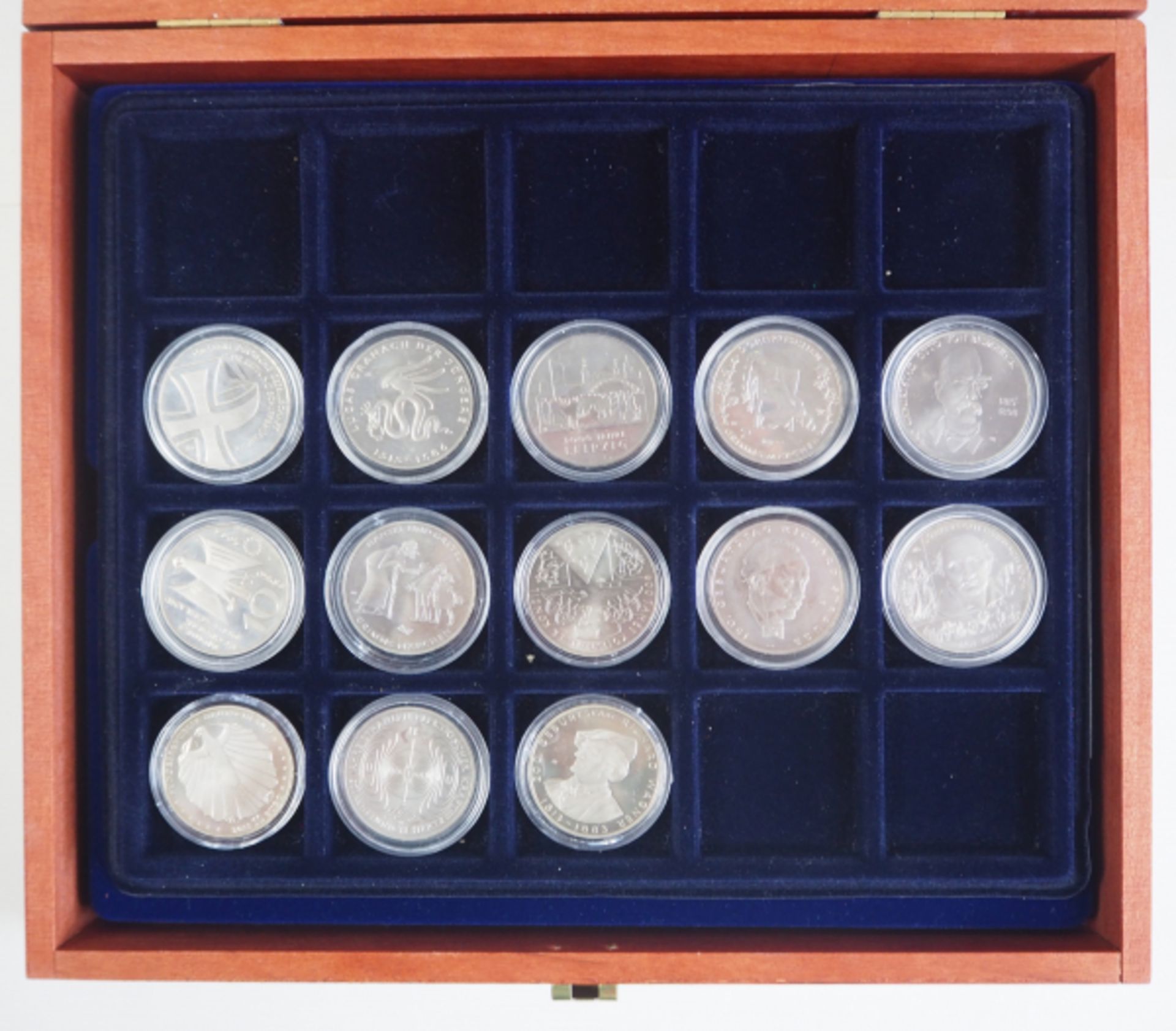 Deutschland: Sammlung 10 Euro Denkmünzen.Diverse, je in Kapsel, in Holz-Kassette.Zustand: II - Image 4 of 4