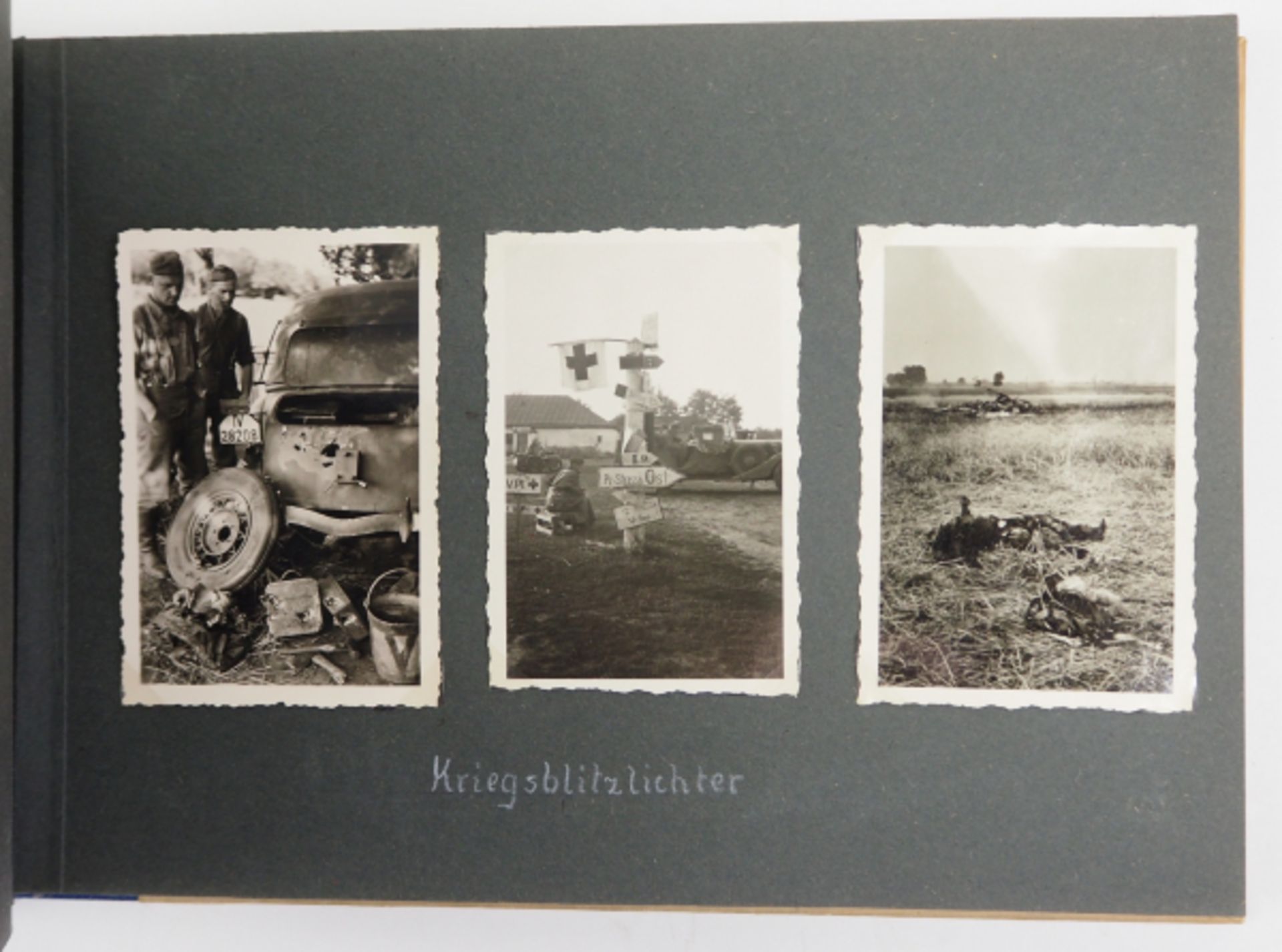 Wehrmacht: Fotoalbum eines Angehörigen der s.s.Artillerie-Abteilung 607.Kartonageeinband, 74 - Image 6 of 8
