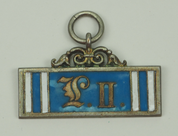 Bayern: Landwehr-Dienstauszeichnung, 2. Klasse (1876-1913).Silbern, teilweise emailliert.Zustand:
