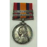 Großbritannien: Southafrica Medal, mit den Spangen CAPE COLONY und SOUTH AFRICA 1902.Silber, im Rand