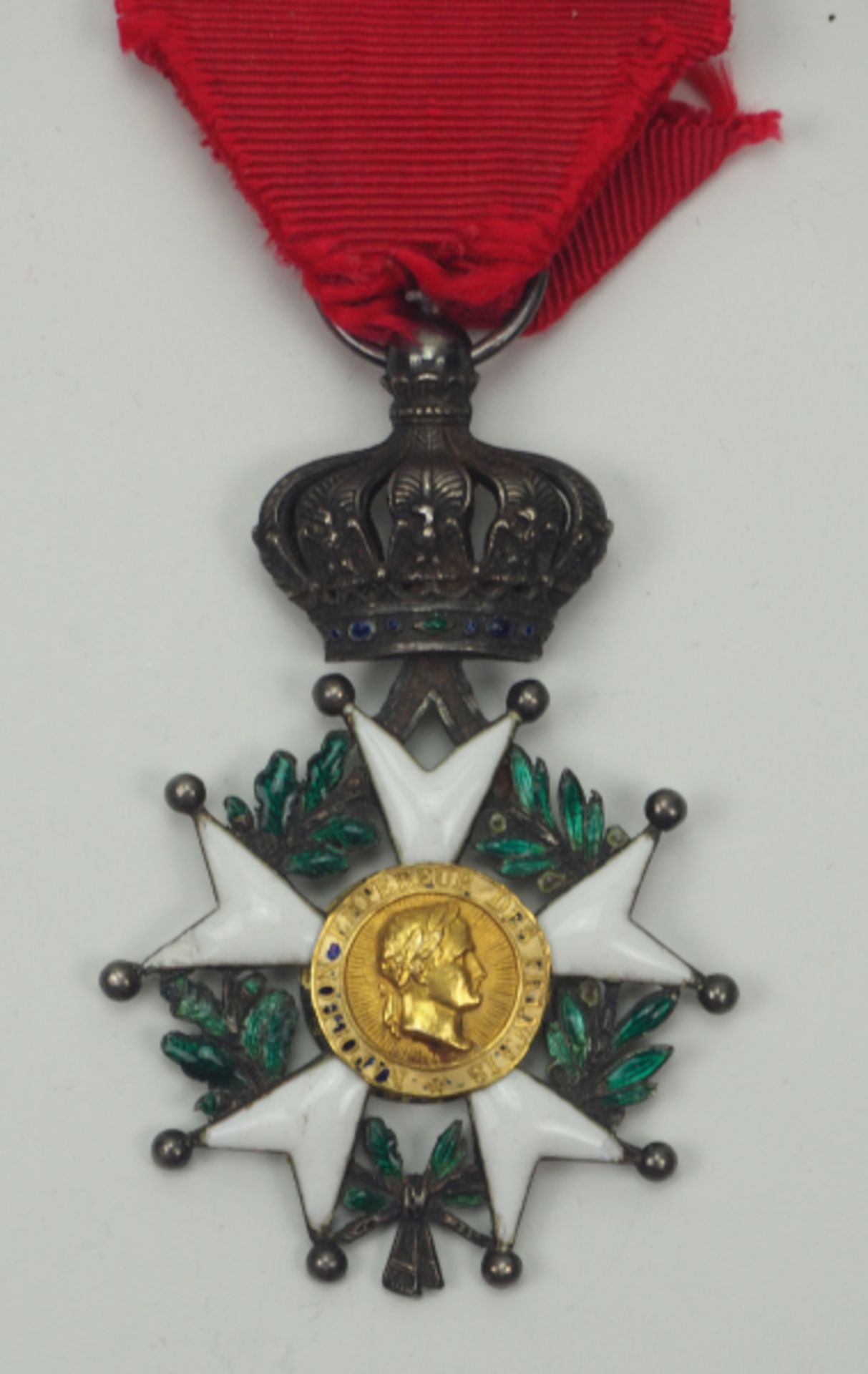 Frankreich: Orden der Ehrenlegion, 8. Modell (1852-1870), Ritterkreuz.Silber, die Medaillons Gold,