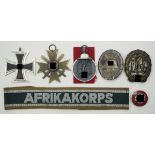 Nachlass eines Afrika-Veteranen.1.) Eisernes Kreuz, 1939, 2. Klasse, 2.) Kriegsverdienstkreuz, 2.