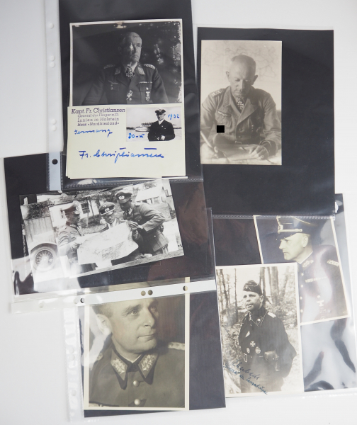 Ritterkreuzträger und Generalität - Sammlung Fotos und Autographen - Teil 3.Diverse, teils mehrere