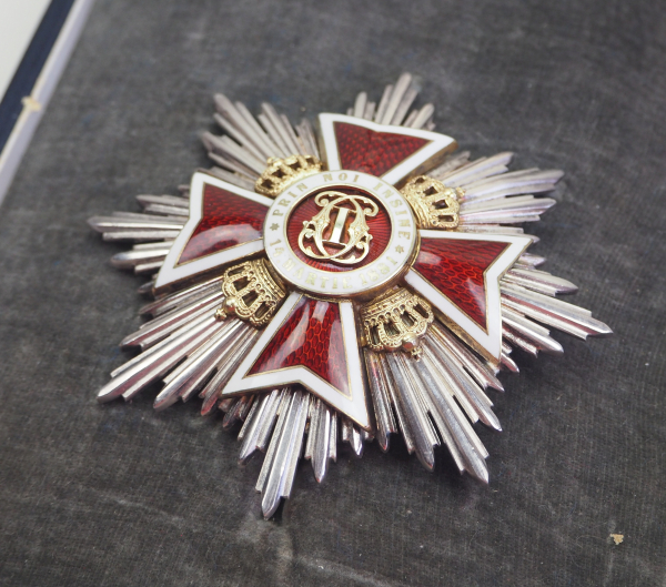 Rumänien: Orden der Krone von Rumänien, 2. Modell (1932-1947), Großkreuz Satz, im Etui.1.) - Image 2 of 6