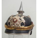 Württemberg: Pickelhaube für Offiziere im Dragoner-Regiment König (2. Württembergisches) Nr. 26.