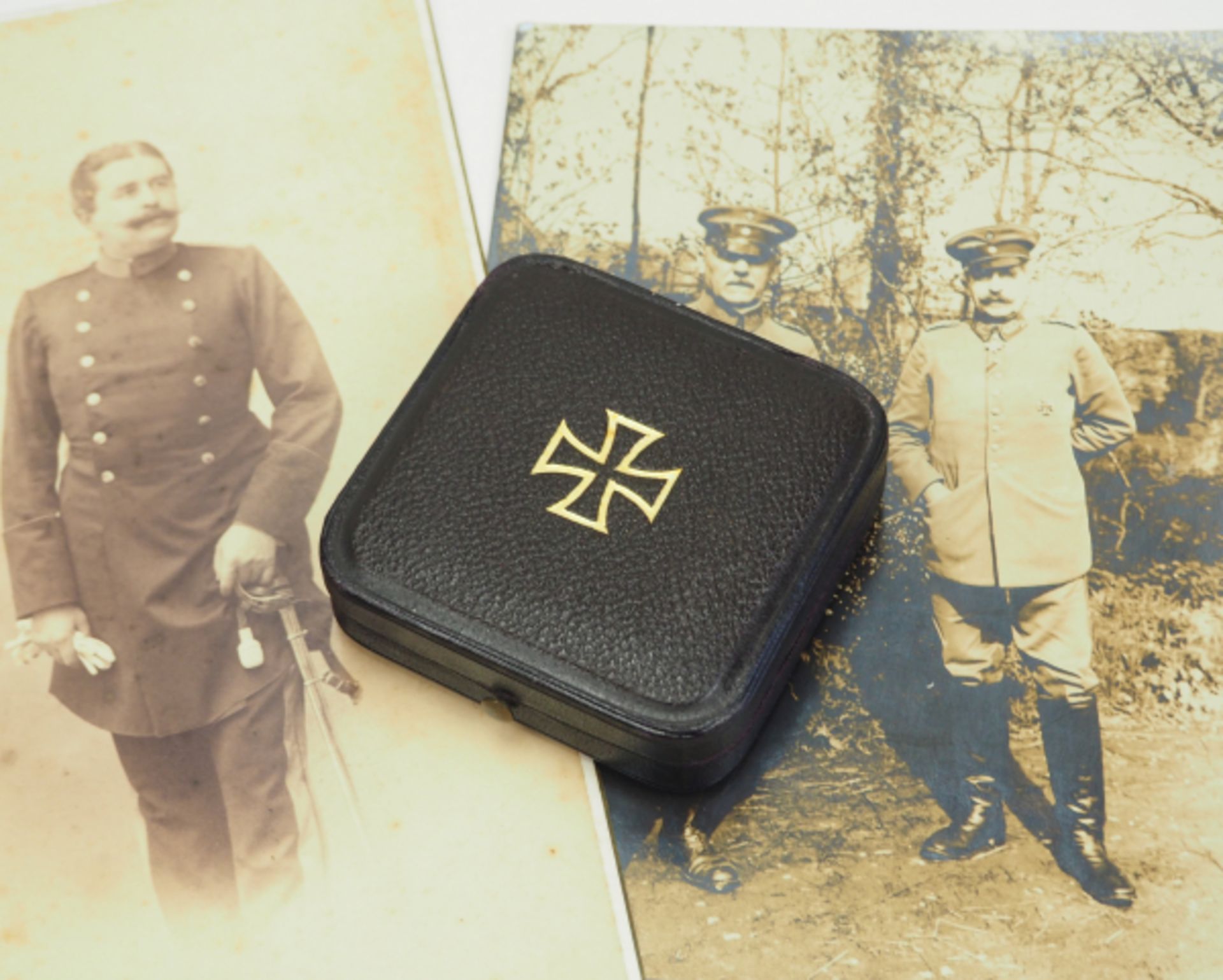 Preussen: Eisernes Kreuz, 1914, 1. Klasse, im Etui - General von Sauberzweig.Geschwärzter Eisenkern, - Bild 4 aus 4
