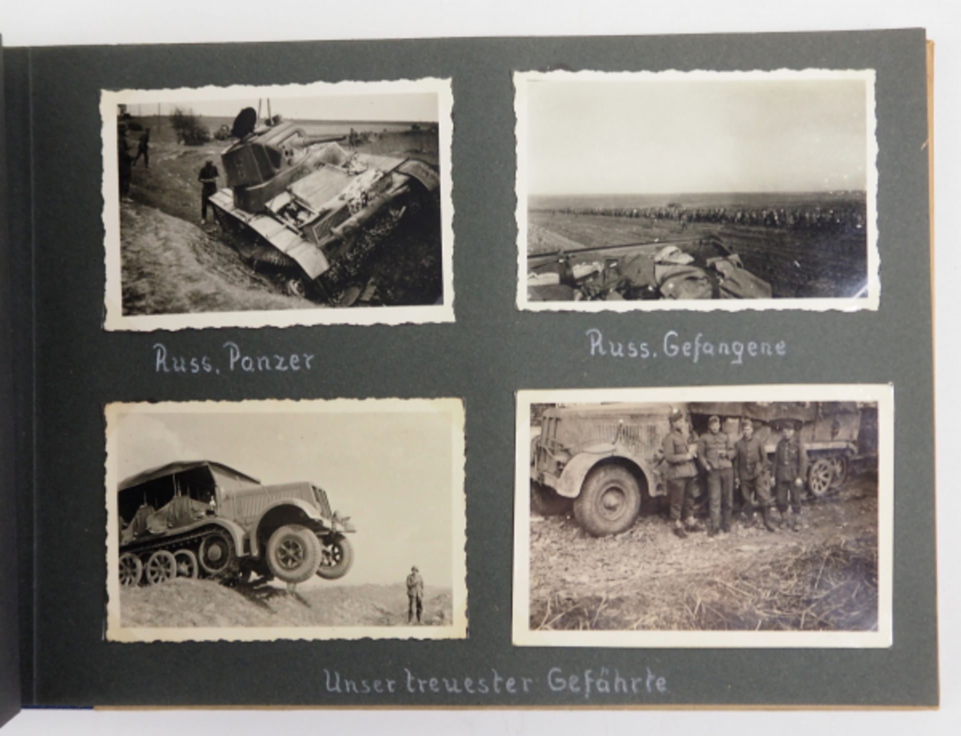 Wehrmacht: Fotoalbum eines Angehörigen der s.s.Artillerie-Abteilung 607.Kartonageeinband, 74 - Image 5 of 8