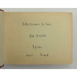 RAD: Fotoalbum eines Arbeitsmannes der Abt. K4/386 Iglau.Halbledereinband, 44 Fotos, teils