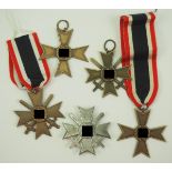 Kriegsverdienstkreuz Lot.1.) Kriegsverdienstkreuz, 1. Klasse mit Schwertern, Nadel fehlt, 2./3.)