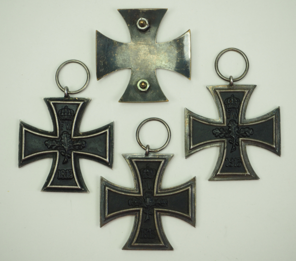 Preussen: Eisernes Kreuz, 1914, 1. und 2. Klassen.1.) 1. Klasse: mit zwei Gewindestangen und - Image 2 of 2